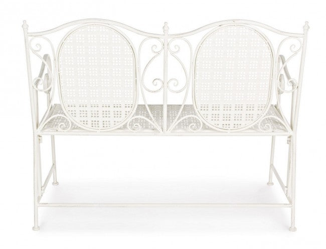 Klappbare Zweisitzer-Stahlbank Bianca EMILY 115x60x h92 cm