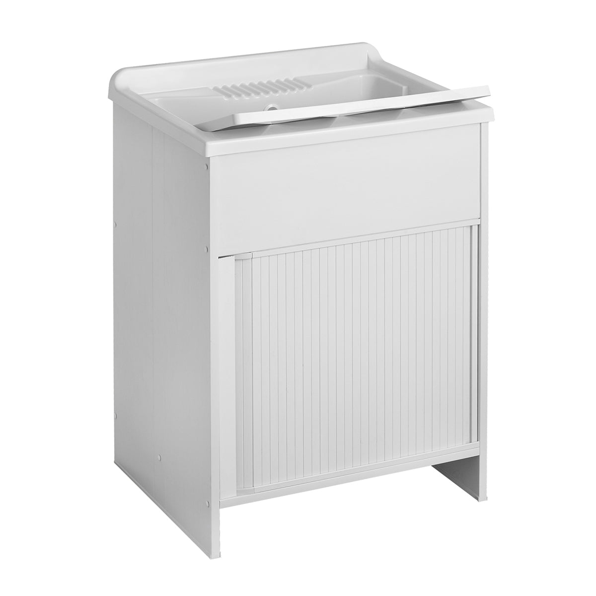 Außenspüle mit Kunststoffgehäuse und Rollladenöffnung