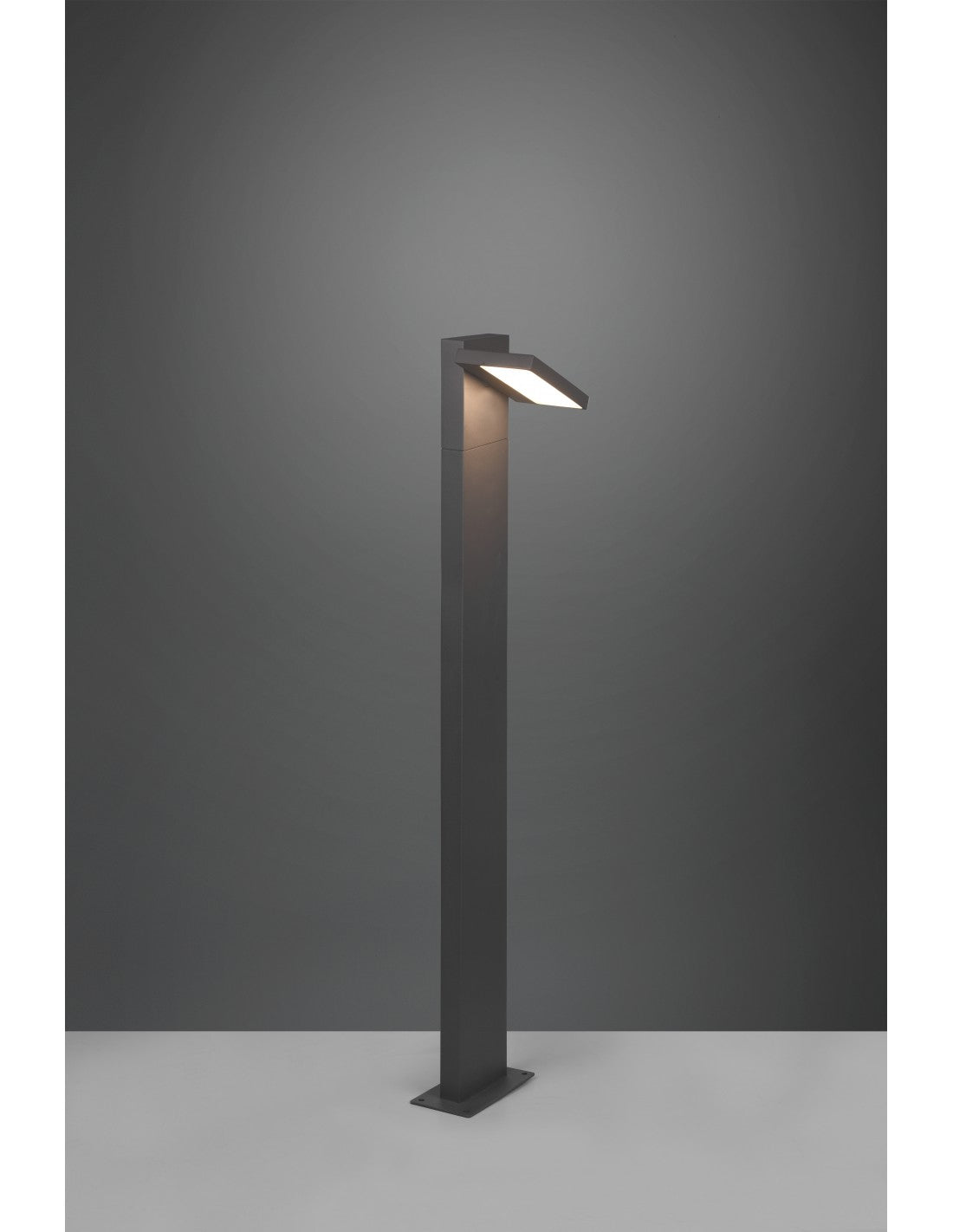Hoher Mast für den Außenbereich, LED-Anthrazit-Aluminium, IP54, Horton Trio-Beleuchtung