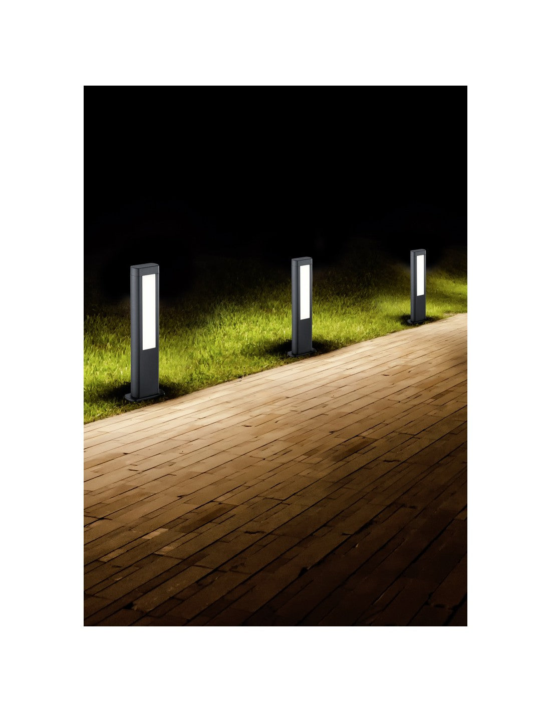 Palo Basso Da Esterno Rhine Led IP54 Anthrazit H50 cm Trio Lighting