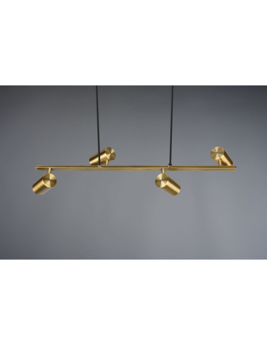 Aufhängung 4 verstellbare GU10-Strahler Marley Aged Brass Trio Lighting
