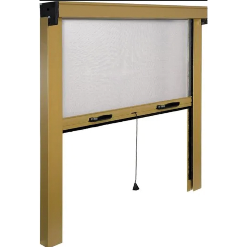 Senkrechte, vertikal durch Fenster in Aluminium in Aluminium cm 140x170 mit Glasfaser aus Weiß-Glas