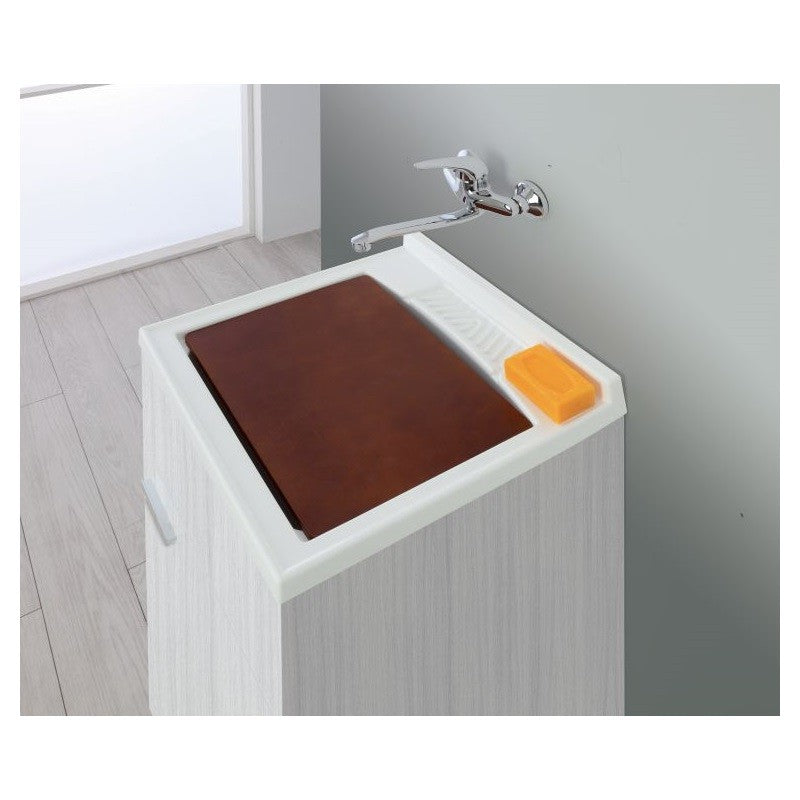 Eintüriges Waschbecken Grau 50x50x h83 cm