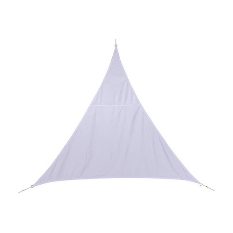 Dreieckige Markise 5x5x5 m aus wasserdichtem Stoff – Farbe: Taubengrau