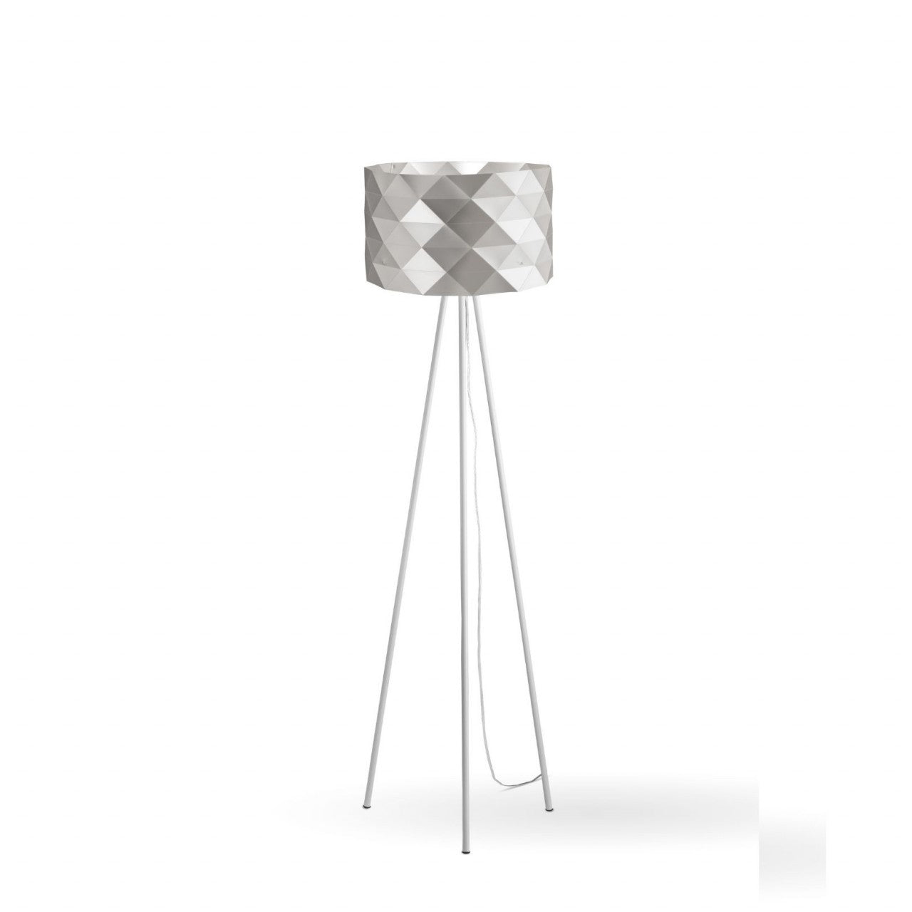 Silberner Stativständer aus Metall cm. 40 x 146h