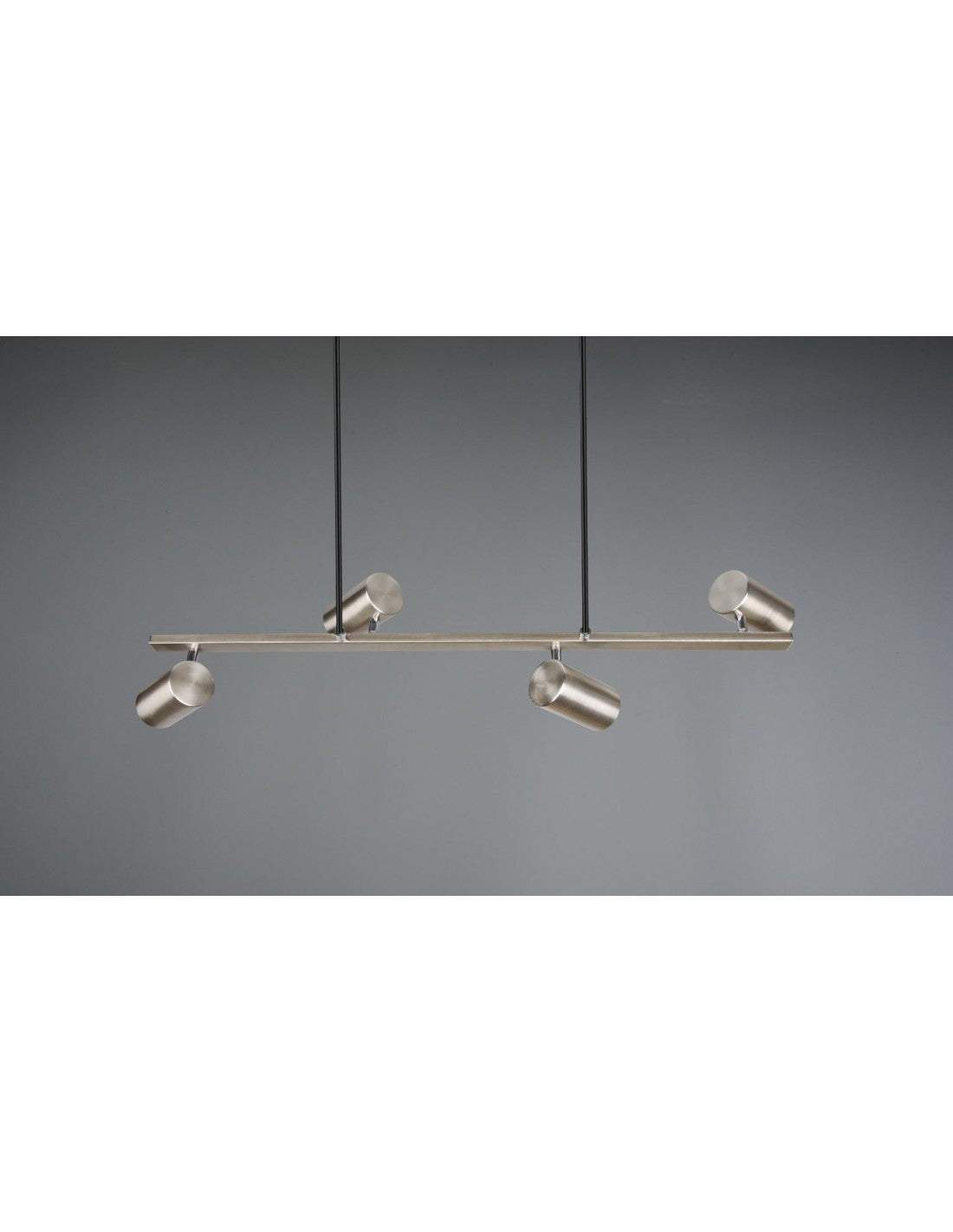 Suspension 4 Faretti Spot GU10 Orientable Marley Nichel Trio Lighting