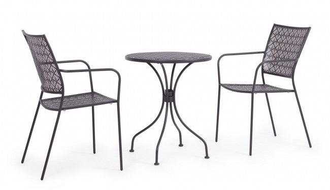 4x C-Br Lizette Stuhl Anthrazit