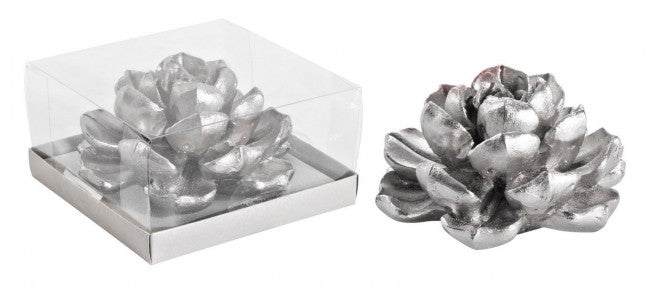 8x Silber romantische Kerze