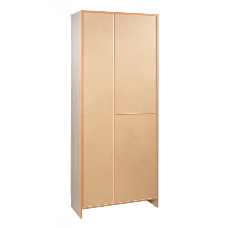 Mehrzweckschrank mit drei Türen und einer Schublade in Light Olmo 77x34x h183 cm