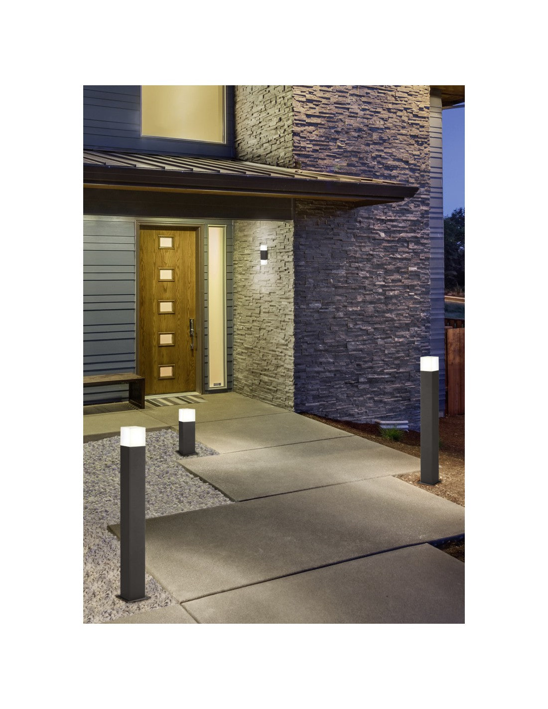 Hohe Straßenlampe E14 LED Outdoor Hudson Anthrazit H80 cm Trio Lighting
