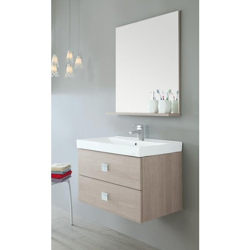 Komposition Bagno mit zwei Fächern Rovere Chiaro 75x47x h51 cm