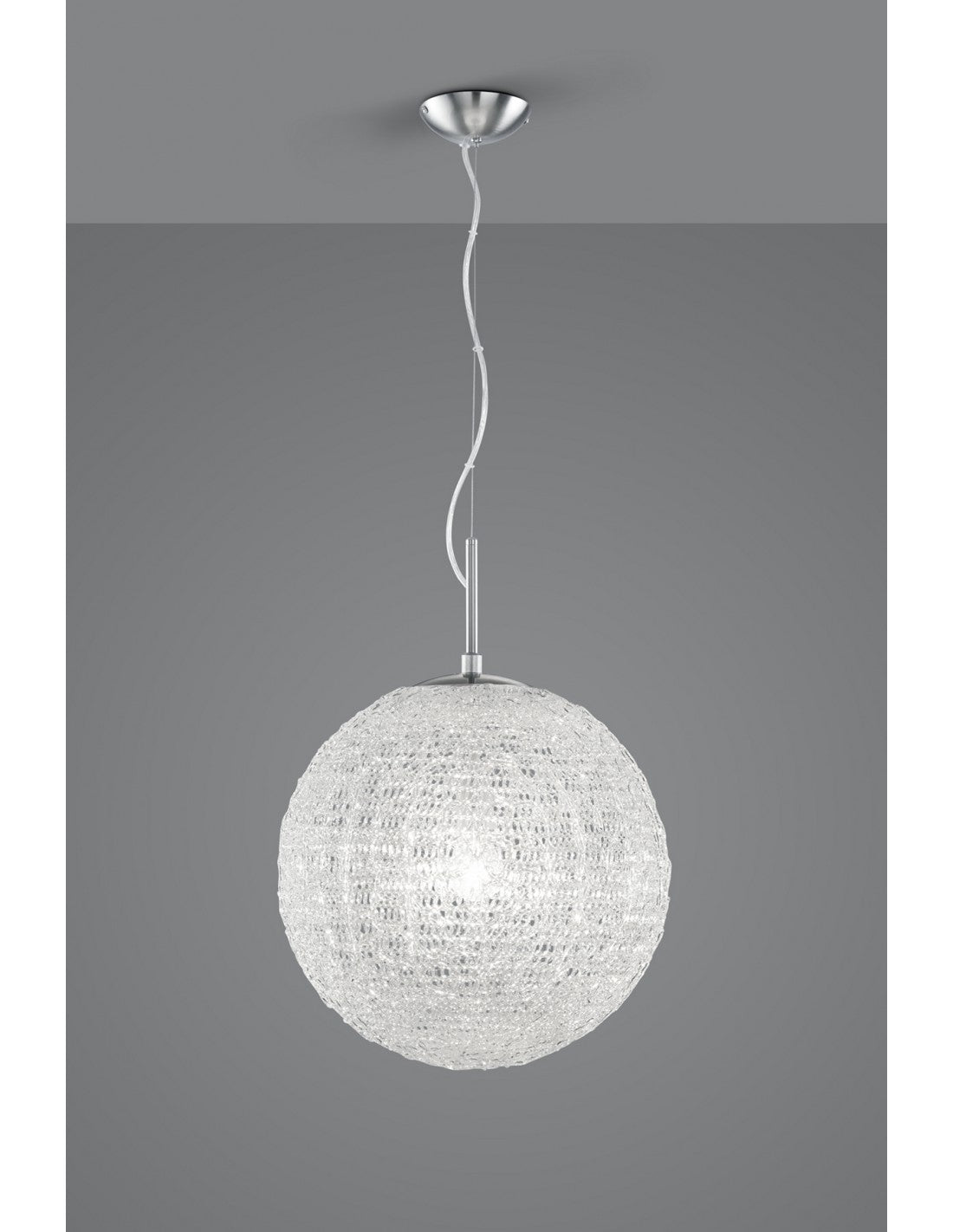 Sweety Suspension 1xE27 Nickel und Acryl Ø40 cm Trio Lighting