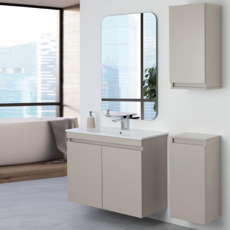 Badeauszug SLIM La Pastello Pastello Farbe Tortora 80x37x h69 cm