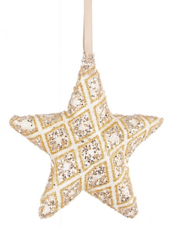 4x Anhänger Pitchs Star Gold