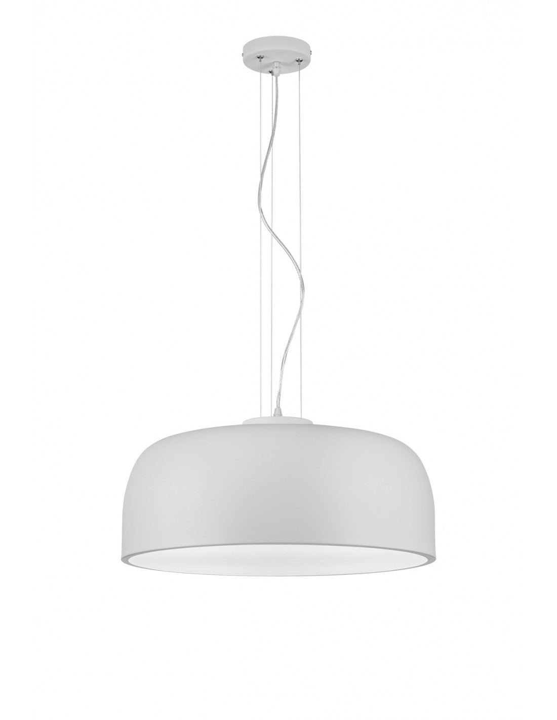 Suspension von Cucine Moderne Calotta Metallica 4 Luci Baron Bianco Trio Lighting