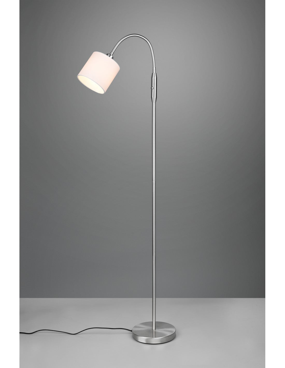 Moderne Stehlampe Tommy Nichel mit flexiblem Arm Trio Lighting