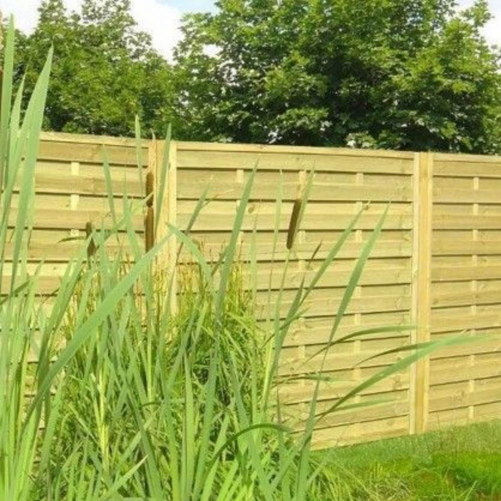 Windschutzpaneel 90x180 Zentimeter aus Lilo-imprägniertem Holz