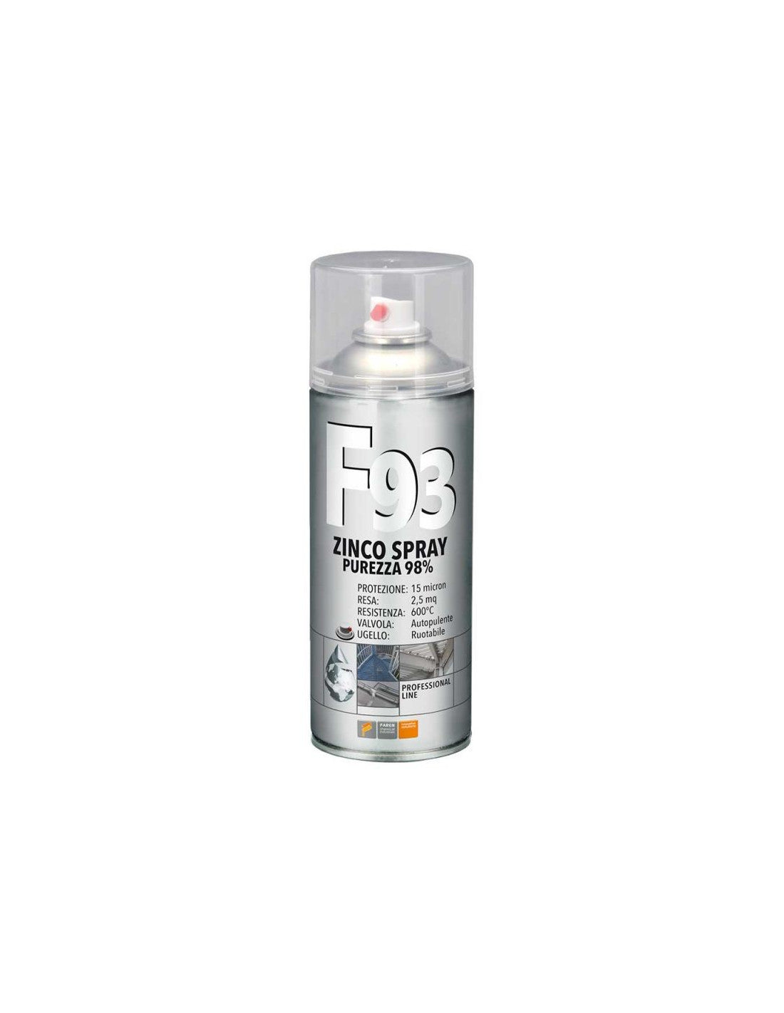 Professionelles Spray F93 Zink 400 ml Faren, Code 973003.
