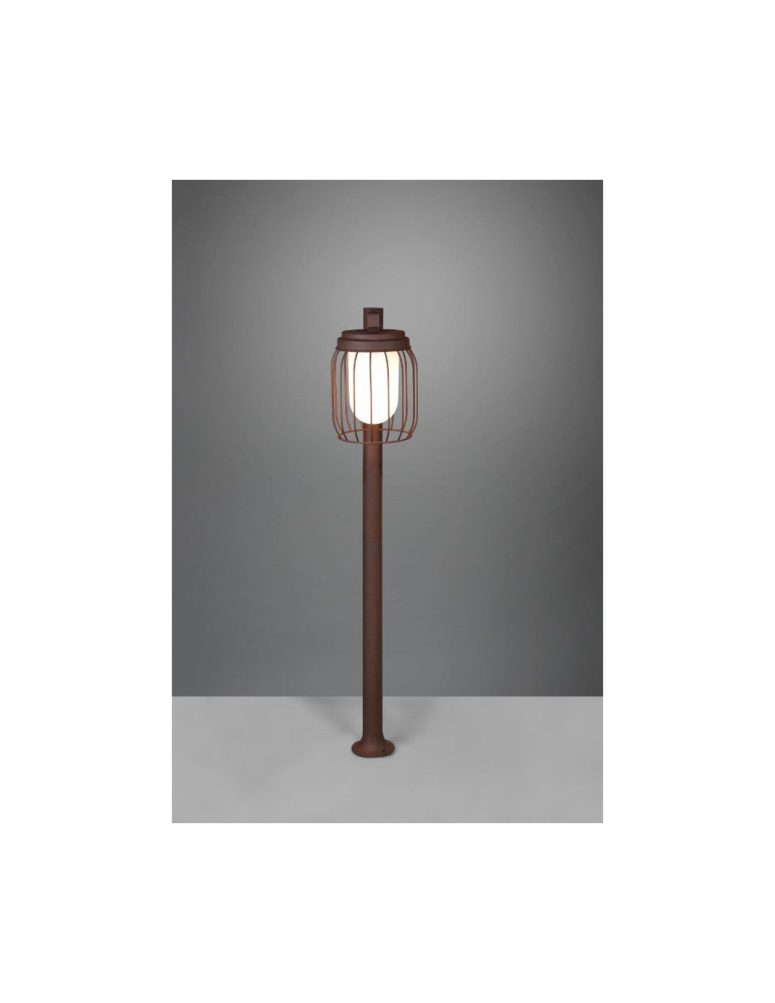 Outdoor Pole Tuela Diffuser Cage Rust IP44 Trio Lighting