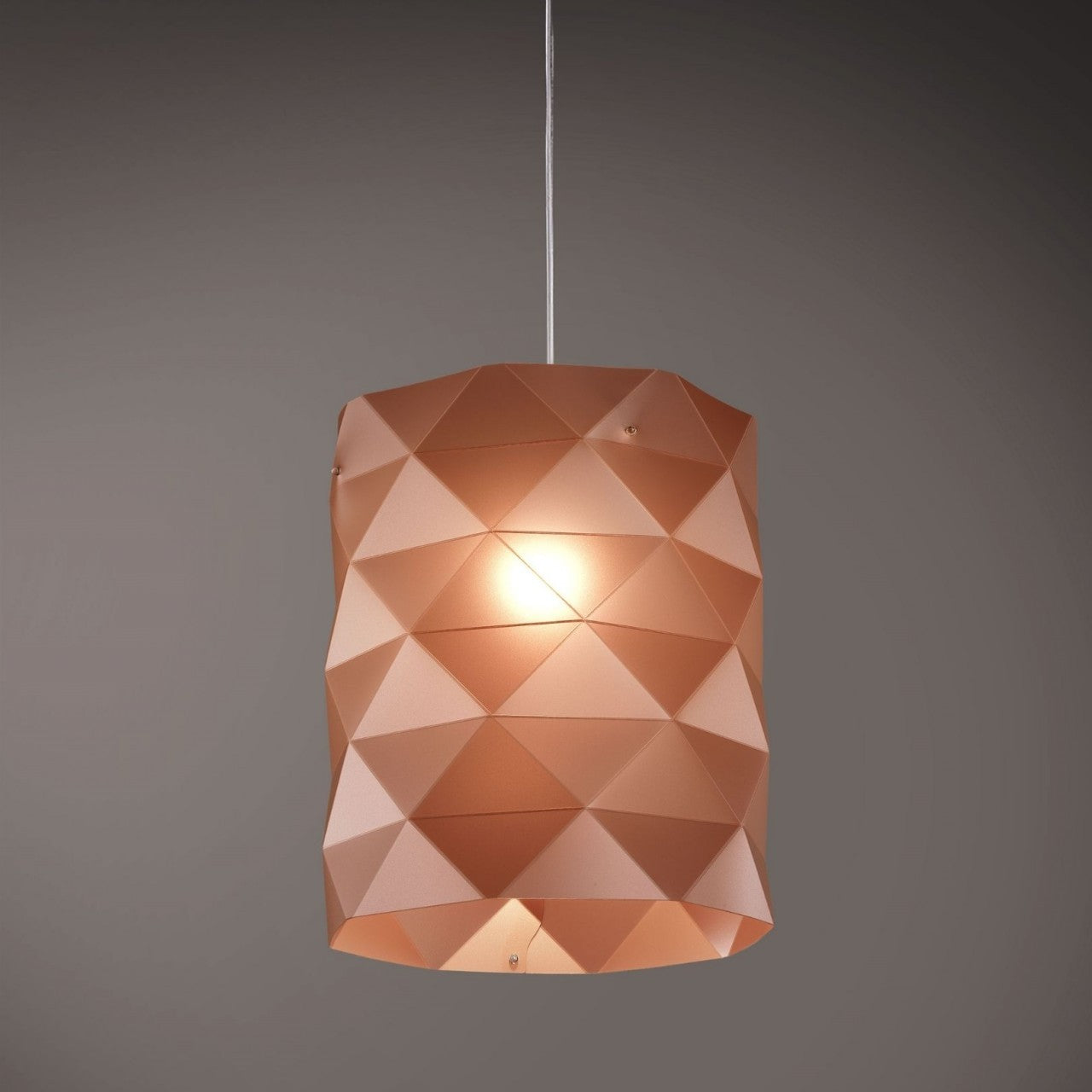 Kupferaufhängung aus verchromtem Metall cm. 27 x 32h