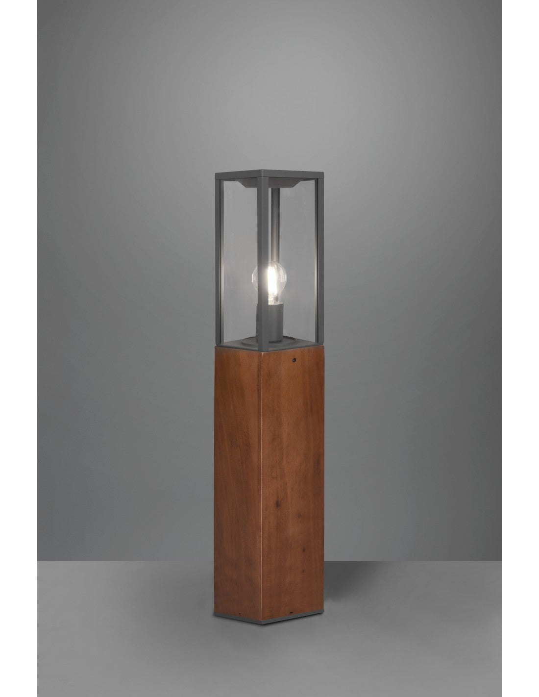 Außenpoller Garonne IP44 Holz H80 cm Trio Lighting