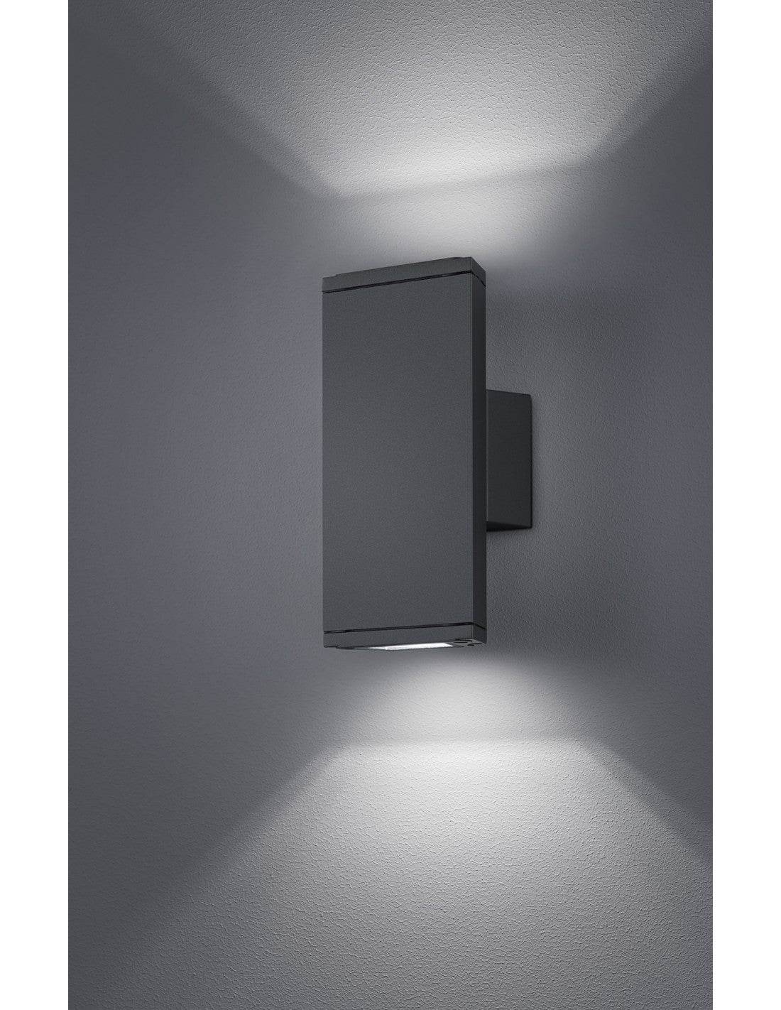 Doppelemissions-Außenwandleuchte Colorado LED IP54 Anthrazit Trio Lighting