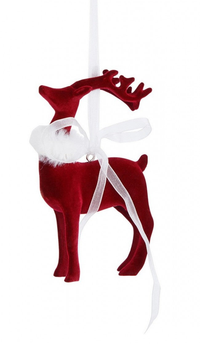 4x Anhänger Kristin Bordeaux Samtstand