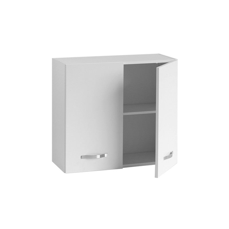 Modulares Wandelement für die Küche Esche weiß 2 Türen 80x32xH 72 cm
