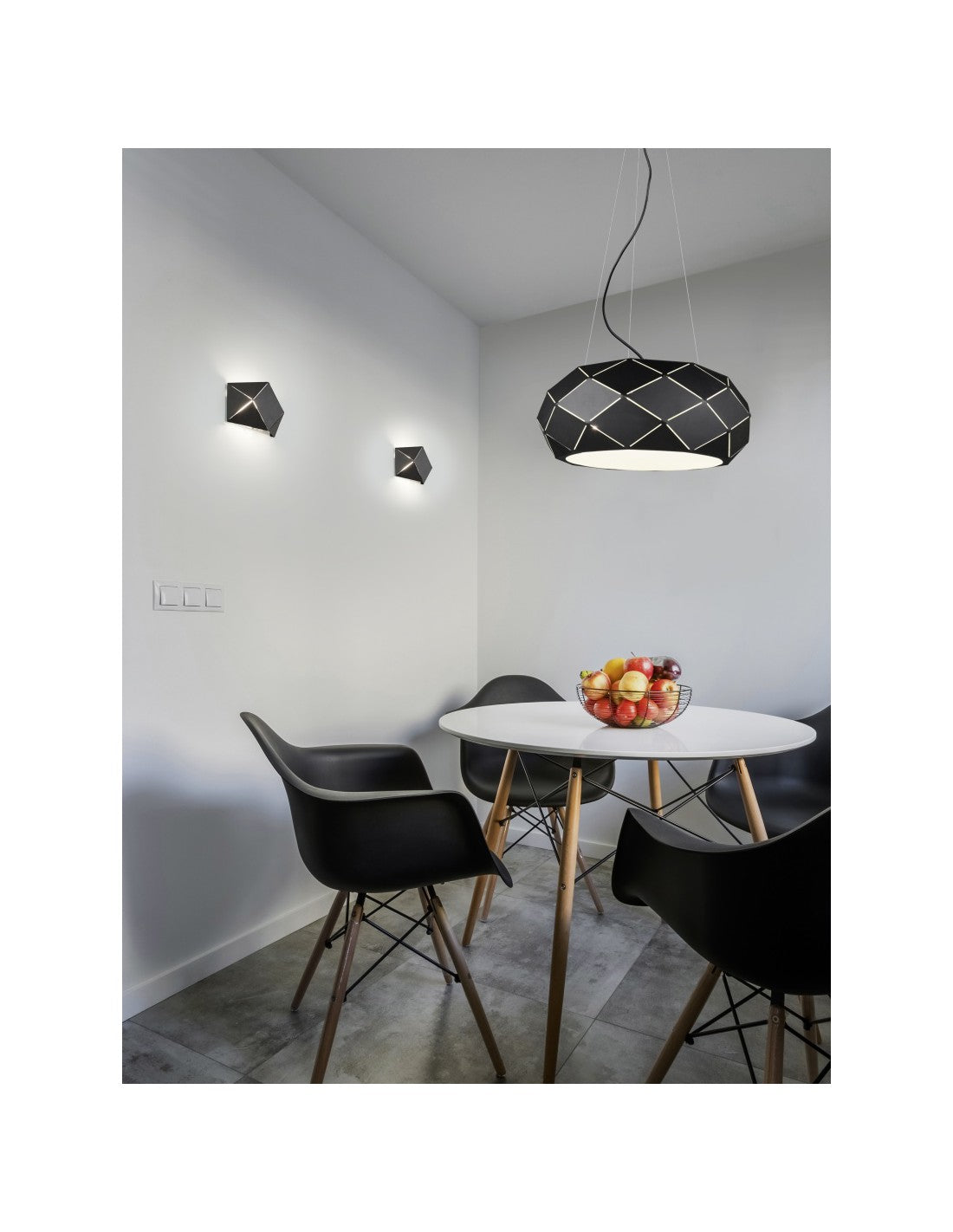 Pendelleuchte 3xE27 Zandor Schwarz Ø50 cm Trio-Beleuchtung
