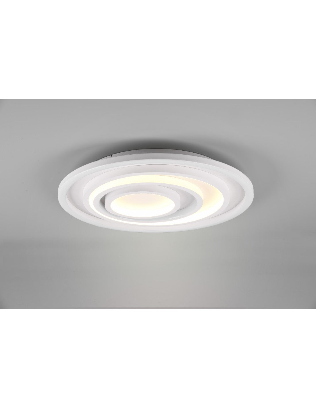 Großer Plafoniera Kyle Modern Modern Delt Kagawa Bianco Trio Lighting