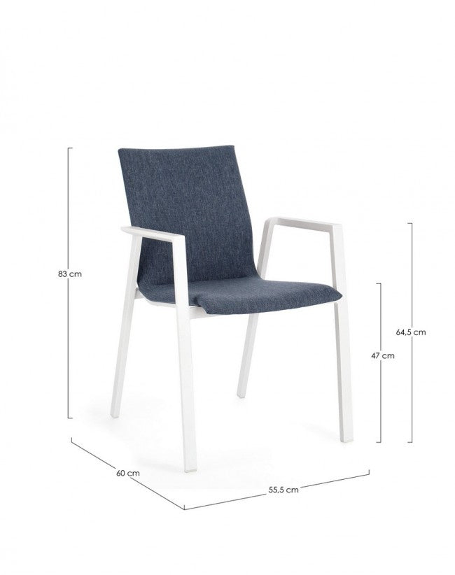 4x Stuhl C-Br Odeon Bia-Denim Jx11