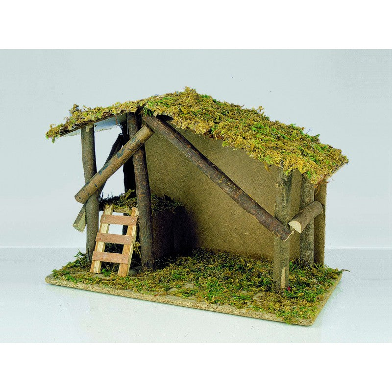 Nackte Hütte Krippe Weihnachtsdekoration 43 x 19 x 30 h cm