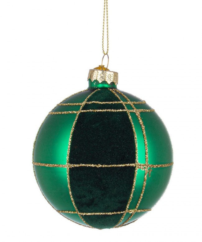 12x Kugel VT VELVETY Green D80