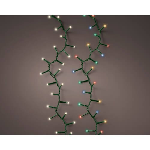 Kaemingk Weihnachtsbeleuchtung 1000 warmweiße und mehrfarbige LEDs, Funkeleffekt