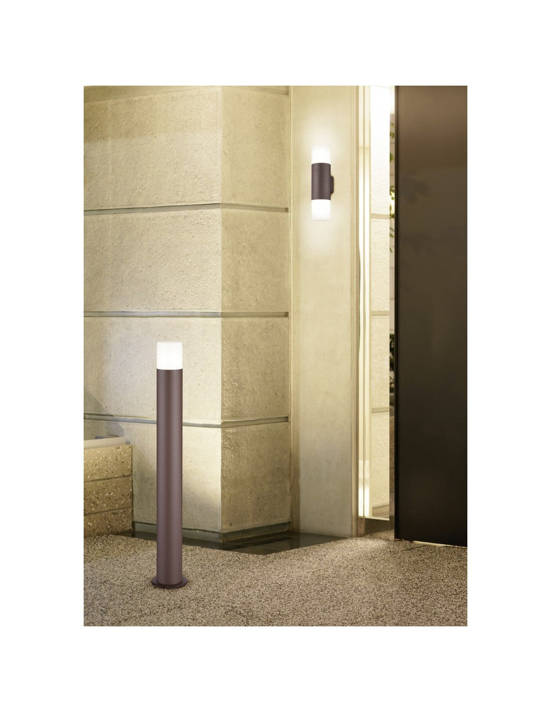 Außenmast Hoosic 1xE27 Rost H80 cm IP44 Trio Lighting