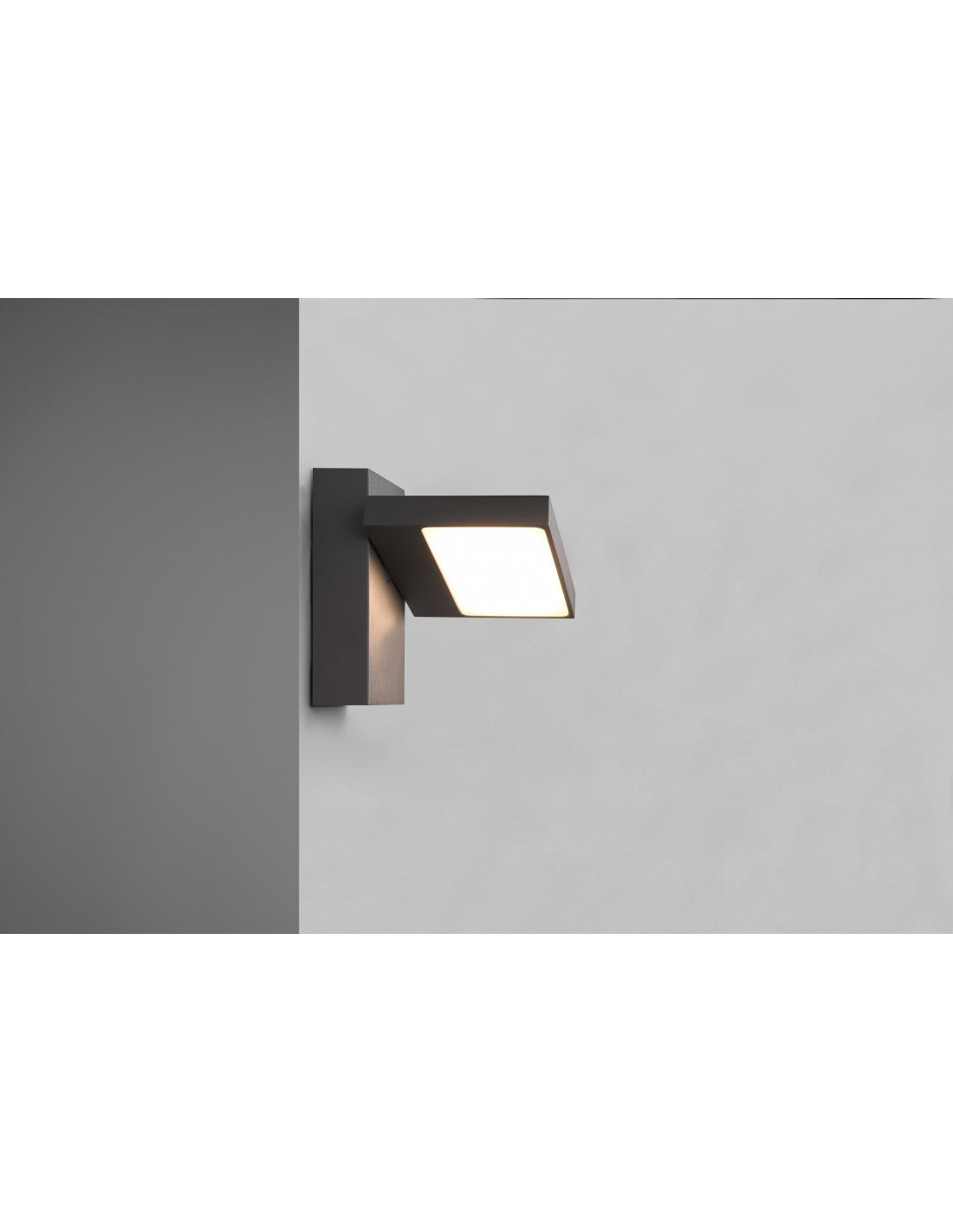 Verstellbare LED-Außenleuchte Anthrazit Aluminium IP54 Horton Trio Lighting