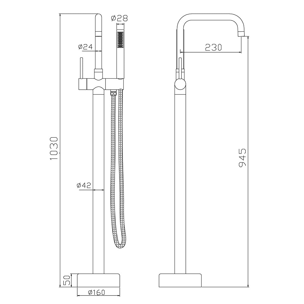 Miscelator MonoBefehl Für Vasca Modell Petrarca