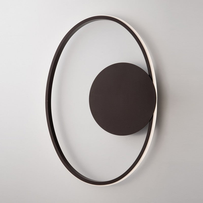 Metall-und Aluminiumfolie Marrone mit integrierter LED 42x30x h8 cm