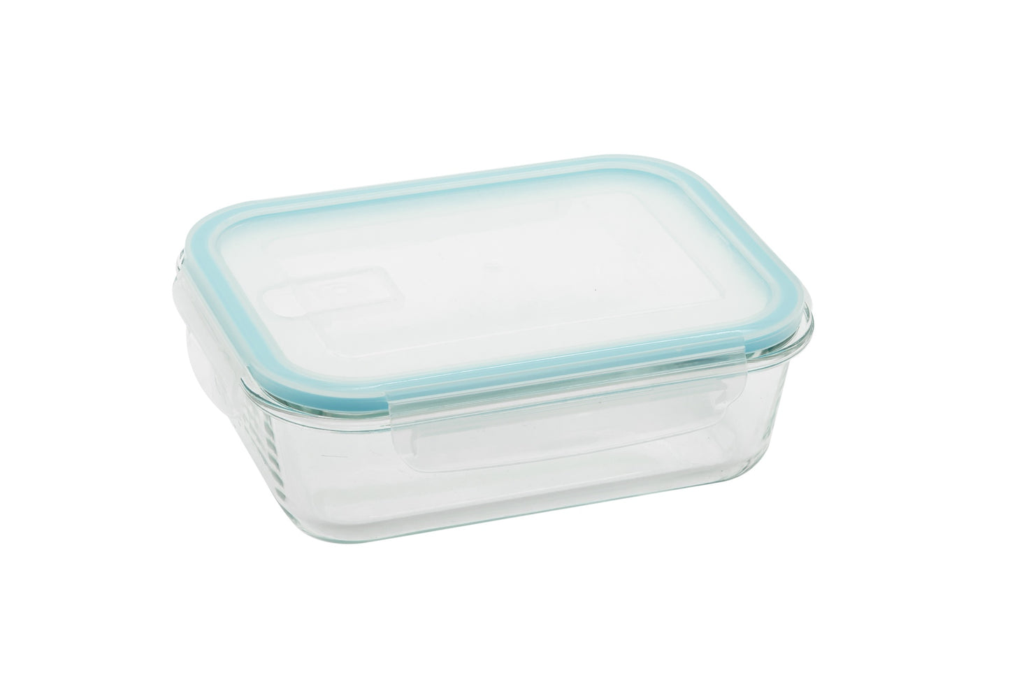 Rechteckiger Behälter mit Deckel und Entlüftung, 1 l Glas
