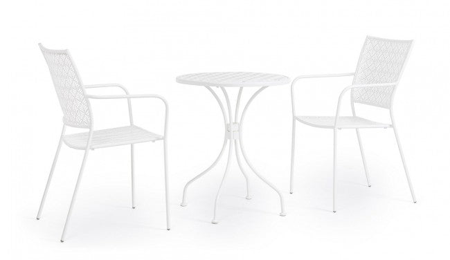 4x Stuhl C-Br Lizette Weiß