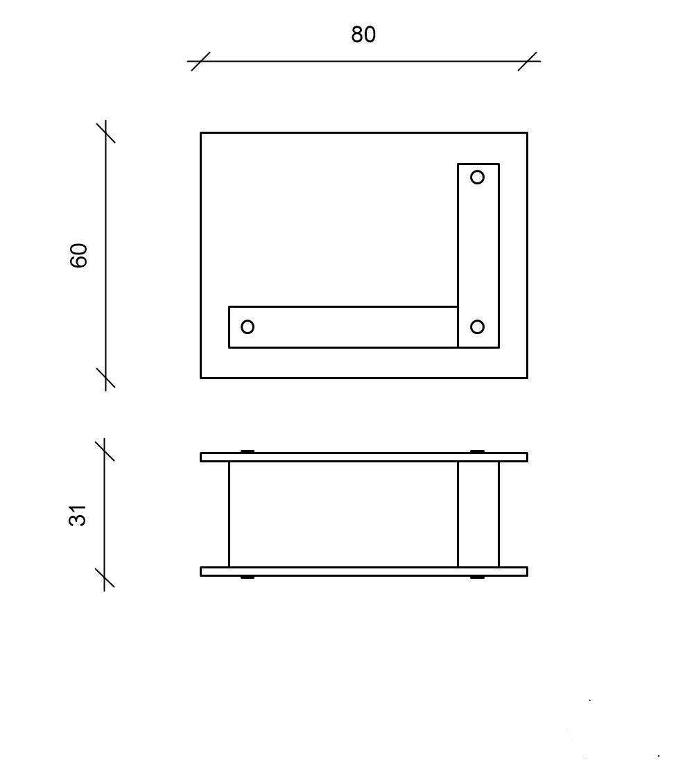 Schwarzer Bioethanol-Bodendesign-Biokamin 80 x 31 x H 60 cm