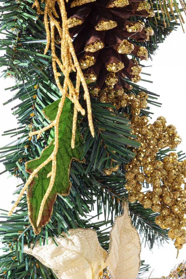 4x Boa Kyle Poinsettia Champagne H180