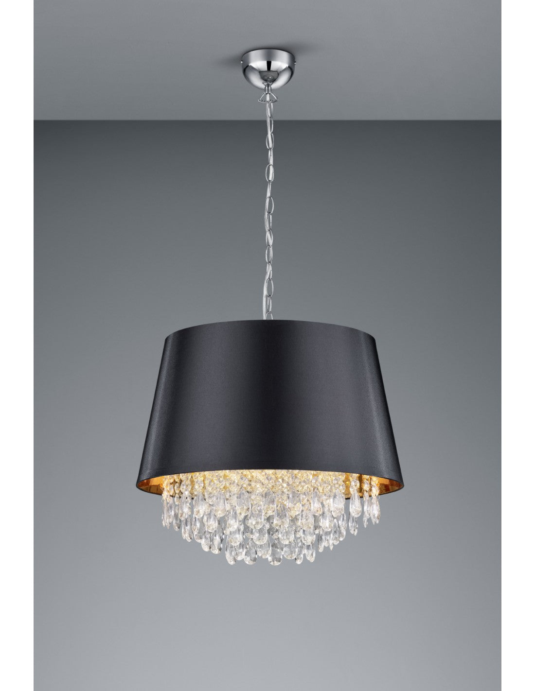 Loreley Black Gold 3-Licht-Pendelleuchte und Trio Lighting Deko-Pendelleuchte