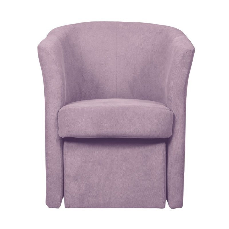 Stoffsessel mit abnehmbarem Pouf DJERBA Antikrosa 63,5x 62,5x h76 cm