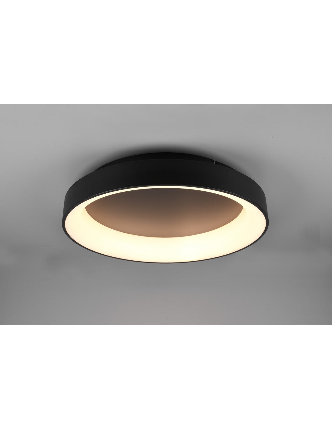 Girona LED-Deckenleuchte 48 W Dimmbar Schwarz Ø60 cm Trio Lighting