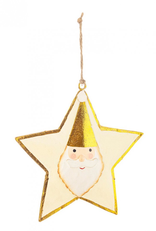 6x Slade Anhänger weißer Stern C.