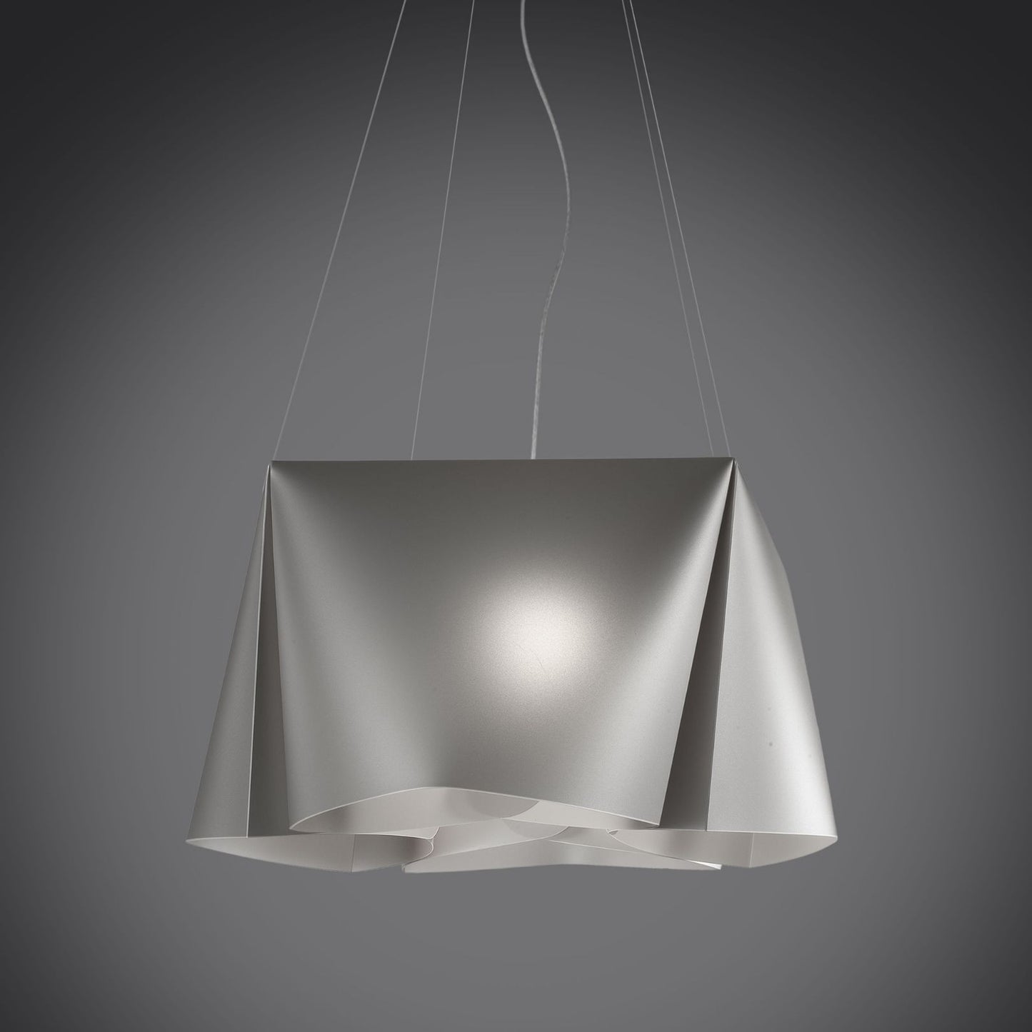 Silberne Aufhängung aus verchromtem Metall cm. 59 x 31h