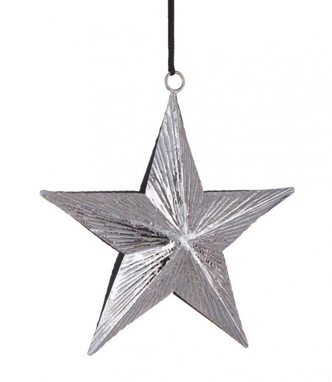 6x Anhänger Komal Stella Silber 15x15h