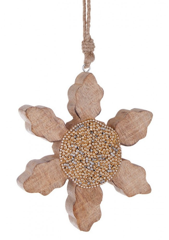 12x Valberg Anhänger Flake Snow Nat