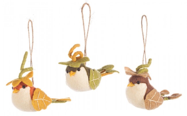 12x Anhänger Vogel zarter Arsch